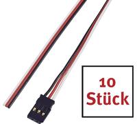 Reely servo Câble enfichable 10 pc(s) 30.00 cm 0.14 mm² plat