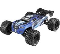 Reely Thor bleu brushed 1:10 Auto RC électrique Monstertruck 4 roues motrices (4WD) 100% RtR 2,4 GHz avec accu, chargeur et piles pour lémetteur