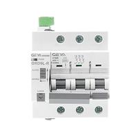 Réenclencheur automatique sur Rail Din, Mini disjoncteur GRD9L-R GYM9 3P MCB 6KA, sécurité intelligente(GYM9-3P-MCB-63A,R-DC24V-48V)
