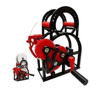 RéEnrouleur Industriel Filament 3D Enrouleur Bobine Manuel Bobinage Manuel/éLectrique Capacité 1 Kg Dispositif Modulaire DéTachable pour PassionnéS D'Impression 3D Et Artistes Textiles(RED)
