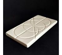 Rééquilibreur Radionique JDLF en Céramique - Protection Énergétique, Neutralisation des Ondes, Harmonisation Vibratoire - Outil Ésotérique Artisanal - Fait Main en France (Blanc)