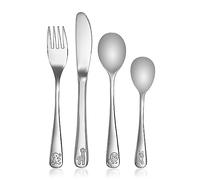 Reer 22238 Growing - Couverts en acier inoxydable pour enfants - set, 4 pièces