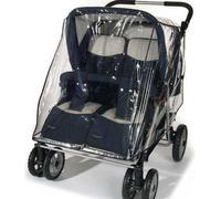 Habillage pluie poussette double REER