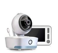 Reer Babycam Xl Babyphone Vidéo avec Caméra de Vision Nocturne Suivi de Mouvement Fonction Interphone Thermomètre Berceuses/Veilleuse 1 Unité 80440