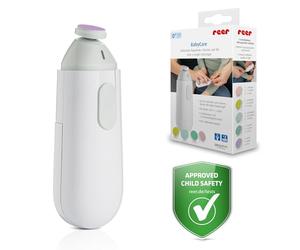 reer BabyCare Lime à ongles électrique | Lime à ongles pour bébé pour tous les âges | Kit de soin des ongles pour bébés et jeunes enfants | Doux pour les ongles