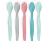 Reer BabySpoon 23022 - Lot de 5 cuillères pour bébé - Multicolore