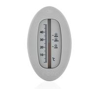reer Badethermometer Oval, Bade Thermometer, Badewasser Temperaturmesser, Grau, 24112