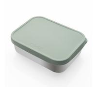 reer Boîte à sandwich en silicone et acier inoxydable - 700 ml - Avec couvercle et récipient de séparation - Passe au lave-vaisselle - Robuste et durable - Idéale pour l'école, la maternelle et les