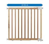 reer Grille de Porte et Grille de Protection d'escalier à Visser ou à Visser | kit de Construction à Assembler |Extensible de 63 à 106 cm | Naturel