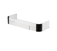 Reer Grille de protection pour cuisinière - Taille réglable de 44 à 65 cm - Compatible induction et cuisinière à gaz - Argenté