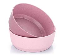 Reer Growing Set de Bols 2 Pièces Vaisselle Durable pour Enfants Rose Matière Première Durable sans Mélamine 1 Unité 22084 W
