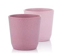 reer Growing Tasses Set de 2 Vaisselle Durable pour Enfants Rose Matières Premières Durables sans Mélamine 1 Unité