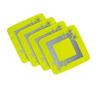 reer LightReflex Lot de 4 réflecteurs lumineux et réfléchissants conformes à la norme des vêtements de signalisation
