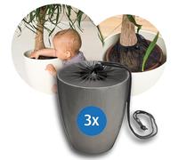reer Lot de 3 Filets de Protection des Plantes - pour Pots de Fleurs jusqu'à 30 cm de diamètre - pour Que Votre Enfant ne Mange Pas de terreau