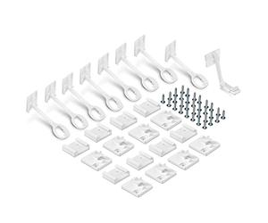reer Lot de 8 sécurités internes pour armoires et tiroirs - Conforme à la norme DIN EN 16948:2017 - Sécurité enfant - Fixation facile avec aide au montage incluse