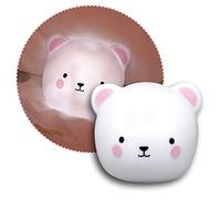 Reer Lumilu 52210 Touch Light Bear Veilleuse 2 en 1 avec ours mignon et lampe murale, cadeau de baptême, cadeau d'anniversaire pour garçons et filles, blanc