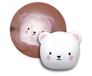 Reer Lumilu 52210 Touch Light Bear Veilleuse 2 en 1 avec ours mignon et lampe murale, cadeau de baptême, cadeau d'anniversaire pour garçons et filles, blanc
