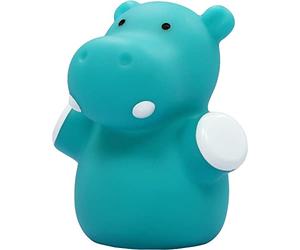Reer Lumilu 52353 Mini Zoo Hippo Veilleuse Mignon Hippopotame Cadeau de Baptême Anniversaire pour Garçon Fille Bleu