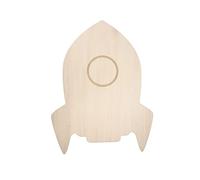 Reer lumilu Silhouette Light Rocket 52157 Applique murale en forme de fusée, superbe cadeau de baptême, cadeau d'anniversaire pour garçons et filles, marron