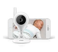 reer Moniteur vidéo pour bébé BabyCam et caméra IP, faciles à configurer, à contrôler via l'application gratuite IP BabyCam White, 1 pièce (lot de 1), sans fil