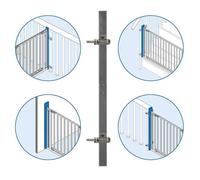 Reer StairFlex Support pour escalier sur rambarde Gris anthracite - 46911