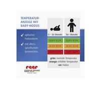 reer Thermomètre auriculaire « Colour EarTemp 3 en 1 » infrarouge blanc-gris