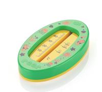 reer Thermomètre de bain ovale pour bébé | Thermomètre de bain sans danger pour les enfants | Température de bain optimale pour la baignoire | Sans mercure | Plage de mesure élevée | Échelle claire |