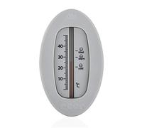 reer Badethermometer Oval, Bade Thermometer, Badewasser Temperaturmesser, Grau, 24112