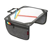 reer TravelKid Play Tapis de coloriage, pour le voyage, léger et stable, poches pratiques, imperméable, anti-taches, gris