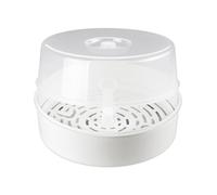 reer Vapostar Mikrowellen-Desinfektionsgerät, Micro-Vapomat Vaporisator, Dampfsterilisator, Sterilisator für Mikrowelle, für 4 Babyflaschen, 3295.1