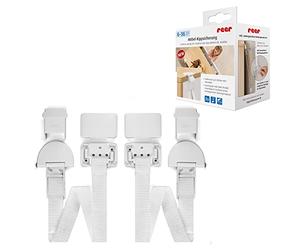 reer Verrou de sécurité pour meubles - Fixation murale intelligente pour meubles - Fabriqué par un expert souabe de sécurité des enfants.