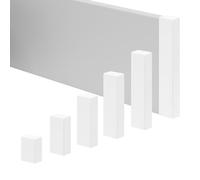 REESE Embout pour plinthes - Embout droit 60 mm - Blanc - Ajustement parfait - Profil Weimar - Montage facile sans perçage