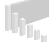 REESE Embout pour plinthes - Embout gauche 60 mm - Blanc - Ajustement parfait - Profil Leipzig - Montage facile sans perçage