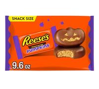 REESE'S Chocolat au lait, citrouilles au beurre de cacahuète, taille collation, bonbons, Halloween, sac de 273 ml