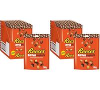 Reese's Dipped Peanuts-Cacahuètes enrobées de beurre de cacahuètes et de confiserie de chocolat sachet de 90gr- Carton de 10 (Lot de 2)