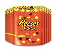 Reese's Pieces Bonbons au beurre de cacahuètes Confiserie de chocolat-Sachet 90g- carton de 10 uvc
