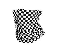 ReesEt Damier noir et blanc, Bandana cache-cou doux pour le visage, Tube chauffe-cou, demi-masque, écharpe, cagoule