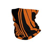 ReesEt Fond orange et noir, Bandana cache-cou doux pour le visage, Tube chauffe-cou, demi-masque, écharpe, cagoule