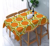 ReesEt Nappe rectangulaire de Style rétro années 60 et 70, Anti-poussière, décoration de Table, Infroissable, 137x183 cm