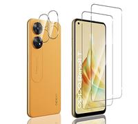Reeshu Compatible avec Oppo Reno 8 T 4G 2 Pièces Protection écran Verre Trempé + 2 Pièces Caméra Arrière Verre Trempé, [sans Bulles] [Anti-Rayures] Protection d’écran, HD Transparent pour Reno 8T 4G