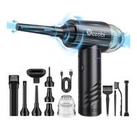 Reesibi 3 en 1 Portable Aspirateur et Souffleur Air Comprimé, 3 Vitesses 110000 RPM Dépoussiérants Puissants électrique, 10Kpa Mini aspirateur pour PC Nettoyage, Clavier,Voiture, Canapé, Maison