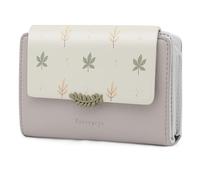 REETEE Portefeuille Femme en Cuir PU Porte Monnaie Femme Petit Format Porte Feuilles pour Femme avec 10 Porte Carte, Porte-Feuille Femmes Zippé Pochette à Monnaie (Z-Gris)