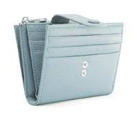 REETEE Portefeuille Femme Petit Format Cuir Véritable Porte Carte de Credit RFID Blocage Porte Monnaie Femmes,Porte Feuilles pour Femme avec 13 emplacements et Petit Zippé Portefeuille (Bleu Clair)