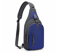 REETEE Sacoche Homme Bandouliere, Sac de Poitrine Sacoche Bandoulière avec Multi-Compartiments Léger Casual Sling Bag pour Homme et Femme pour Randonnée Cyclisme Voyage Camping (bleu)