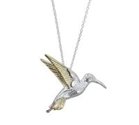 Reeves & Reeves Silver and Gold Hummingbird Necklace