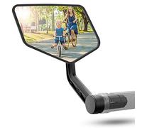 REEZER RS2 - Retroviseur velo - Rétroviseur vélo électrique - Rétroviseur trottinette électrique - Haut de gamme - Pour bout de guidon 15-20 mm - Réfléchissant - Réglable 360° GAUCHE