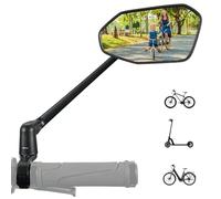 REEZER RS3 - Retroviseur velo - Rétroviseur vélo électrique - Rétroviseur trottinette électrique - En Verre et Pliable - Pour guidon 22 à 25,4 mm - Réglable 360° DROIT