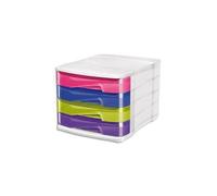 CEP Module de classement HAPPY, 4 tiroirs, multicolore Multicolore G