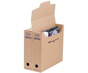 [Ref:100421091] ELBA 6 x Boîte d'archive standard tric Sytem, marron nature,