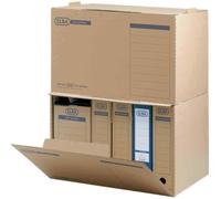 [Ref:100421093] ELBA 5 x container d'archive tric systèm, marron nature,